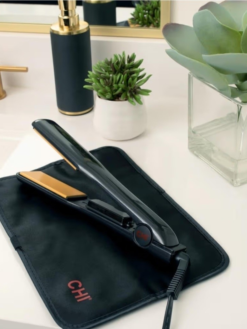 CHI Ceramic Flat Curling Iron - Professional Hair Straightener 1.5in